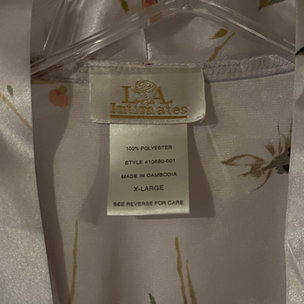 Floral Satin Robe - Picture 2 of 5